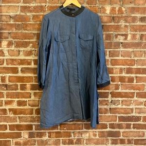 BCBG MAXAZRIA - Jean/ Leather dress